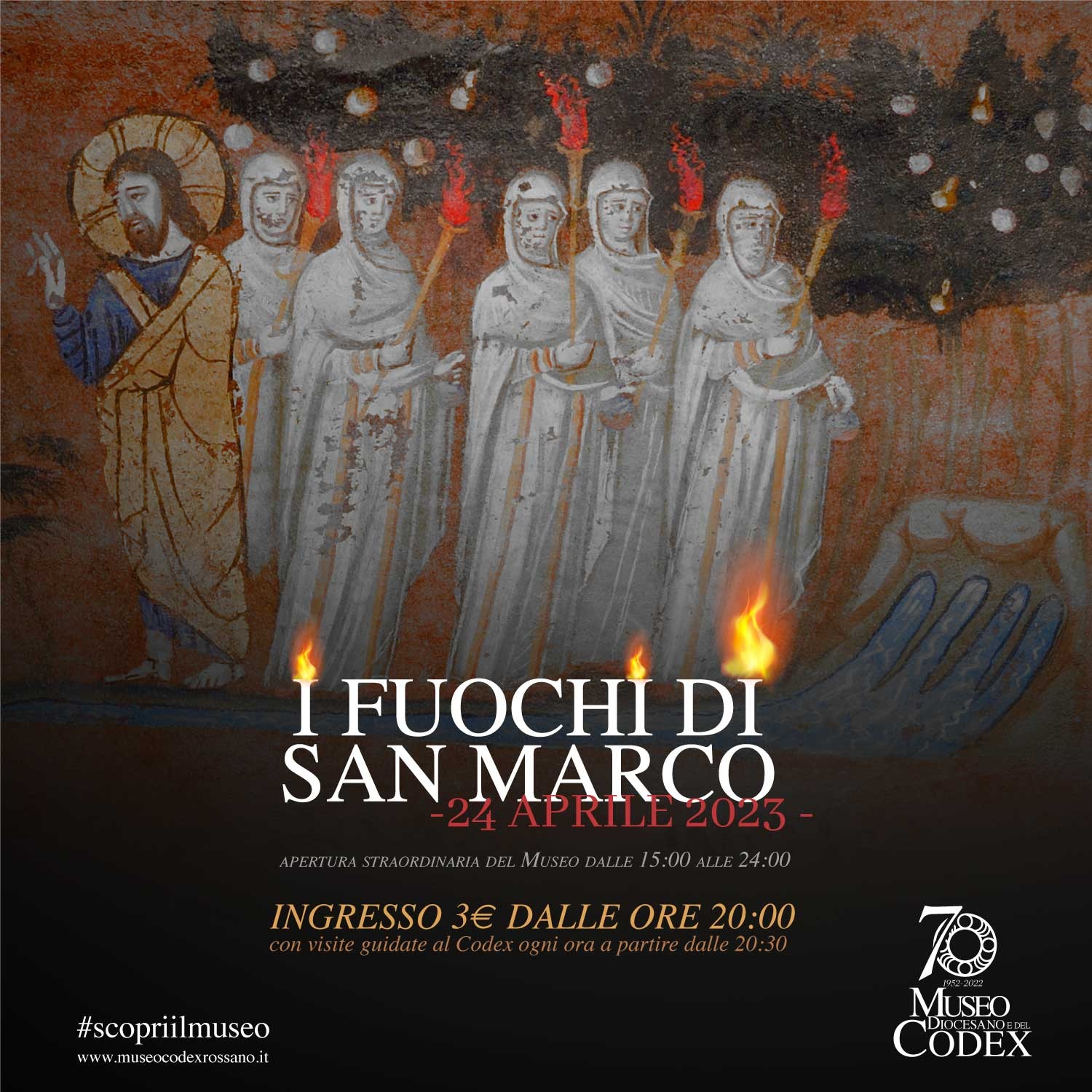Apertura straordinaria Lunedì 24 Aprile - Fuochi di San Marco